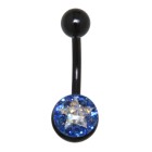 Crystallines navel body jewelry piercing STAR