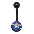 Crystallines navel body jewelry piercing STAR