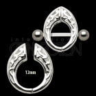 2-piece nipple piercing