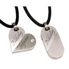 Convertible hearth stainless steel pendant with your individual engraving