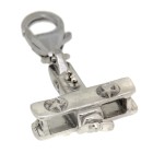Charm pendant double decker made of 925 sterling silver
