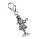 Pendant hula dancer made of 925 sterling silver