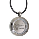 Round medallion pendant SMALL made of polished stainless steel with individual engraving