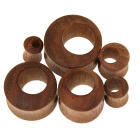 Organix tunnel made of teak with recess - dark, sizes selectable