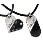 Convertible hearth stainless steel pendant with your individual engraving