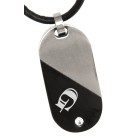 Convertible stainless steel pendant S&amp;W small with your individual engraving