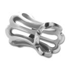 Plug made of 316L surgical steel, with oblong recesses