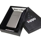 Zippo storm lighter chrome - slim - matted with individual engraving