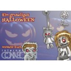 Belly button piercing with a Zombie Teddy Halloween, 1.6x10mm