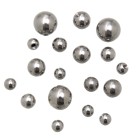Surgical steel threaded balls with 1.6mm thread in 5 different diameters