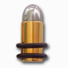 Bullet-shaped earplugs in four strengths