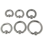 Clamp ball ring BCR. Surgical steel 4.0mm thick