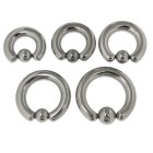 Clamp ball ring BCR. Surgical steel 6.0mm thick