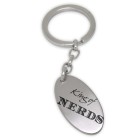 Keychain oval made of stainless steel with your desired engraving