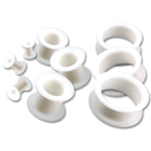 Silicone tunnels in 6 different colors from 4mm to 26mm in diameter