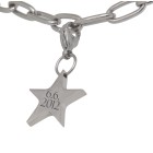 Star-shaped charm pendant for charm bracelets with individual engraving