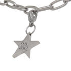 Star-shaped charm pendant for charm bracelets with individual engraving