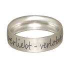 Friendship or partner ring, 6mm wide, made of 925 sterling silver with your engraving