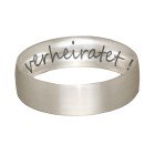 Friendship or partner ring, 6mm wide, made of 925 sterling silver with your engraving