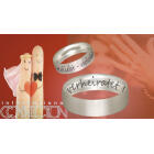 Friendship or partner ring, 6mm wide, made of 925 sterling silver with your engraving