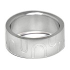 Stainless steel ring 8mm wide with retro design in different sizes