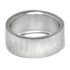 Stainless steel ring 8mm wide with retro design in different sizes