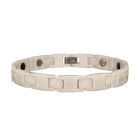 Ceramic bracelet white with magnets inside length 17.5cm / 19cm / 20.5cm / 22cm