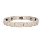 Ceramic bracelet white with magnets inside length 17.5cm / 19cm / 20.5cm / 22cm