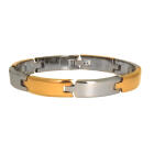 Stainless steel and tungsten bracelet with magnets inside length