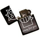 Gasoline lighter black with individual engraving