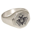 Solid signet ring made of 925 sterling silver in different sizes with your desired engraving