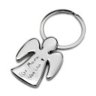 Keychain angel made of metal with your desired engraving