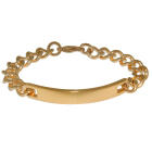 Heavy stainless steel bracelet, PVD gold