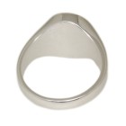 Signet ring with oval engraving surface made of 925 silver with engraving of your choice