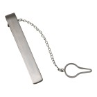 Tie clip clip stainless steel matt, 57mm length