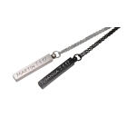 Partner pendant made of stainless steel in two parts with your individual engraving, TWO OF A KIND