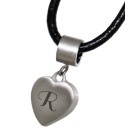 Cute heart-shaped stainless steel pendant with your desired engraving