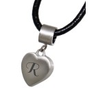 Cute heart-shaped stainless steel pendant with your desired engraving