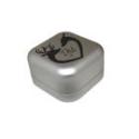 Jewelery box made of metal, frosted with engraving