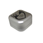 Jewelery box made of metal, frosted with engraving