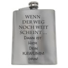 Flachmann gross aus Edelstahl mit Ihrer Wunschgravur