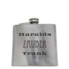 The inconspicuous: medium-sized flask made of stainless steel with individual engraving