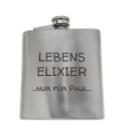 It's worth it: a medium-sized flask made of stainless steel with an individual engraving