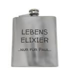 It's worth it: a medium-sized flask made of stainless steel with an individual engraving