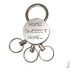 Key ring with individual rings and your desired engraving