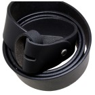 Replacement belt real leather water buffalo black with loop and Ka