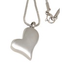 Ash pendant heart made of stainless steel HR4