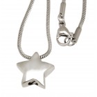 Ash pendant star made of stainless steel