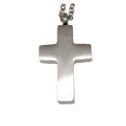 Ash pendant cross made of stainless steel CR1