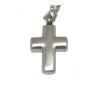 Ash pendant cross made of stainless steel CR2